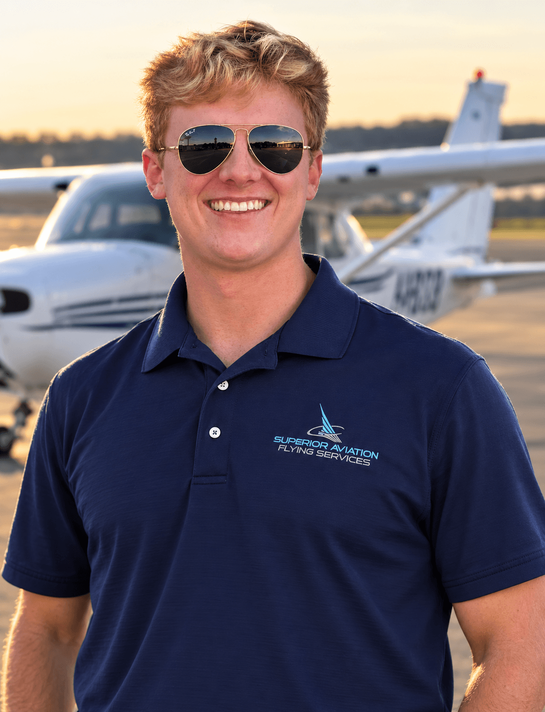 Justin Hussey, Chief Flight Instructor at Superior Aviation Flying Services