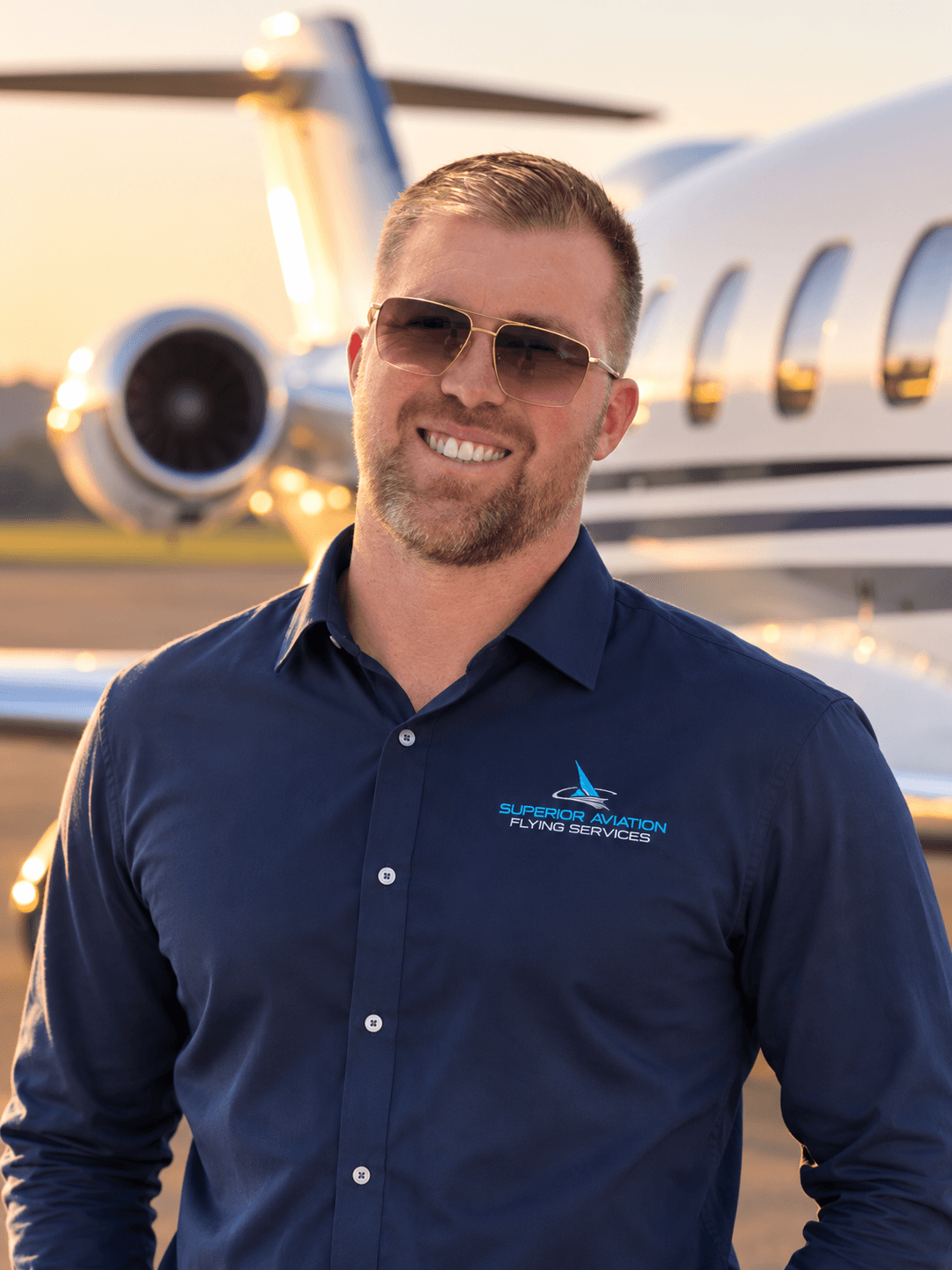 Ryan Squires, Corporate Pilot at Superior Aviation Flying Services