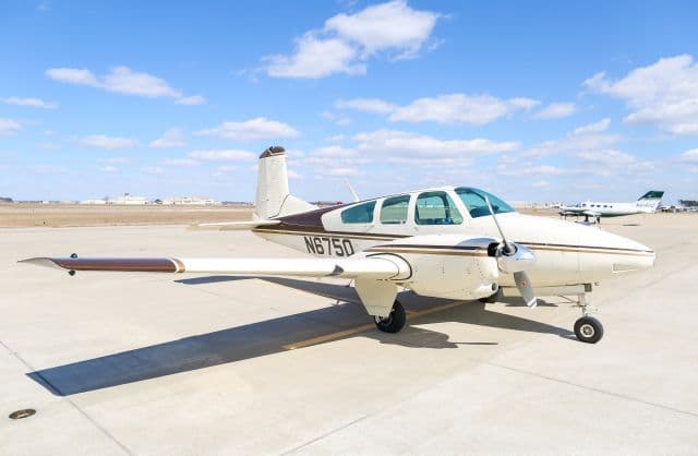 A Superior Aviation Beechcraft Travel Air multi-engine trainer